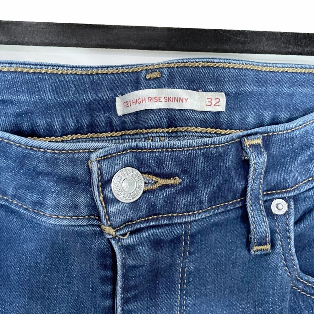 🔥 HOST PICK 🔥 Levi’s 721 High Rise Skinny Denim Jeans Size 32 - Picture 7 of 7